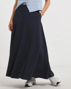 Washed Textured Full Skirt