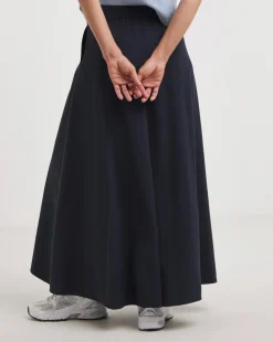 Washed Textured Full Skirt