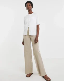 White Short Sleeve Cardigan