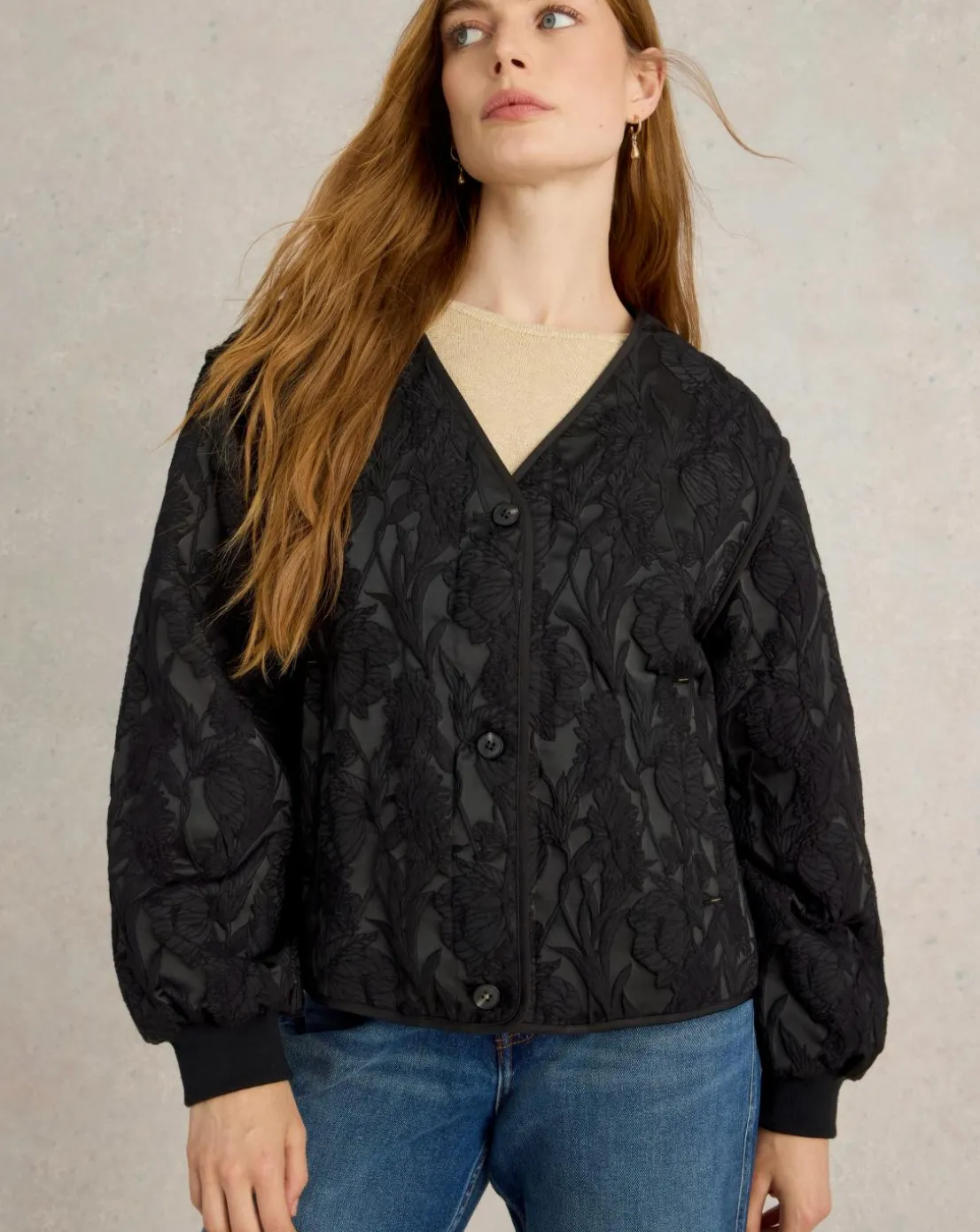 White Stuff Bella Jacquard Jacket