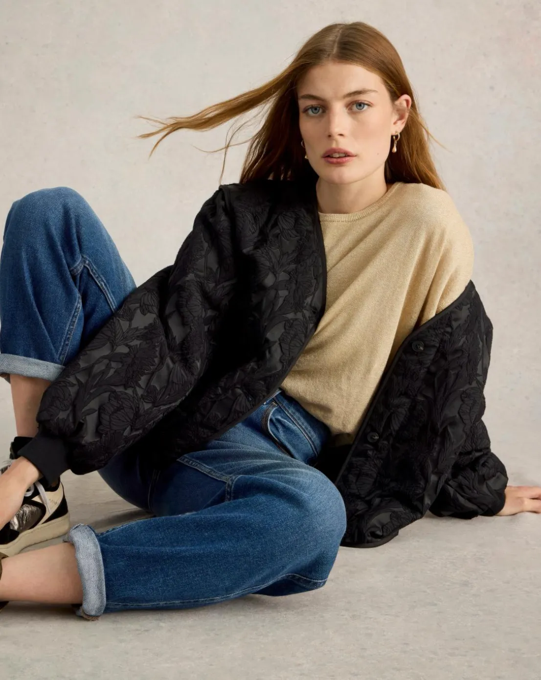 White Stuff Bella Jacquard Jacket