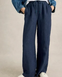 White Stuff Belle Linen Wide Leg Trouser
