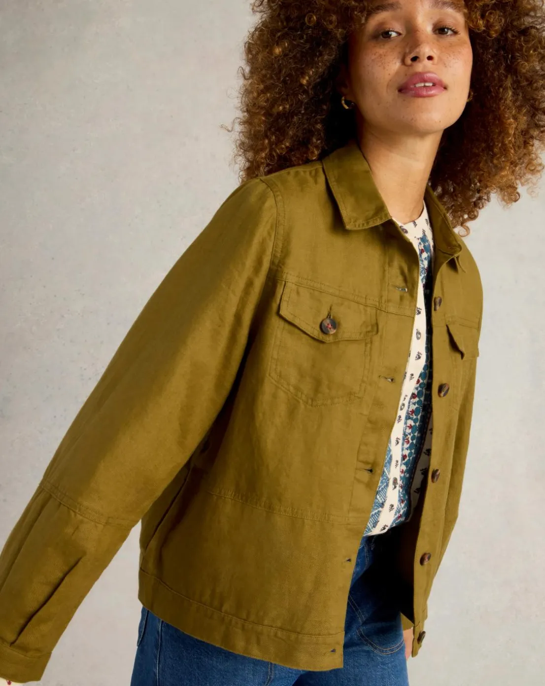 White Stuff Camille Linen Jacket