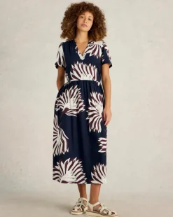 White Stuff Clove Linen Blend Dress