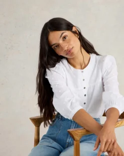 White Stuff Elise Dobby Mix Top