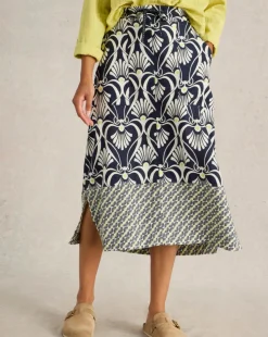 White Stuff Elle Linen Blend Skirt