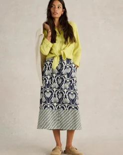 White Stuff Elle Linen Blend Skirt