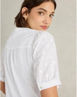 White Stuff Ellie Broderie Top