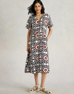 White Stuff Iris Linen Dress