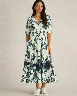 White Stuff Kate Linen Blend Shirt Dress