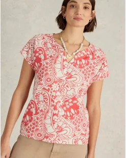 White Stuff Nelly Notch Neck Tee