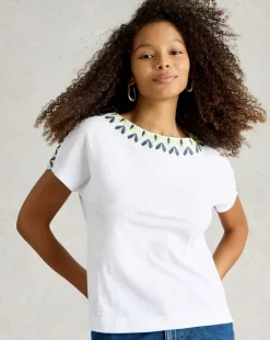 White Stuff Neva Embroidered Top