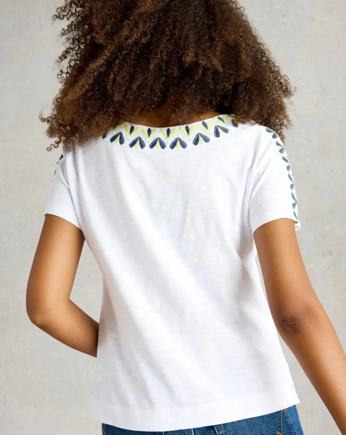 White Stuff Neva Embroidered Top
