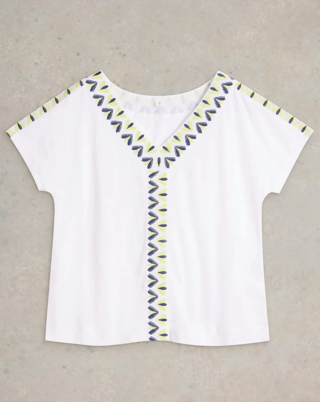 White Stuff Neva Embroidered Top