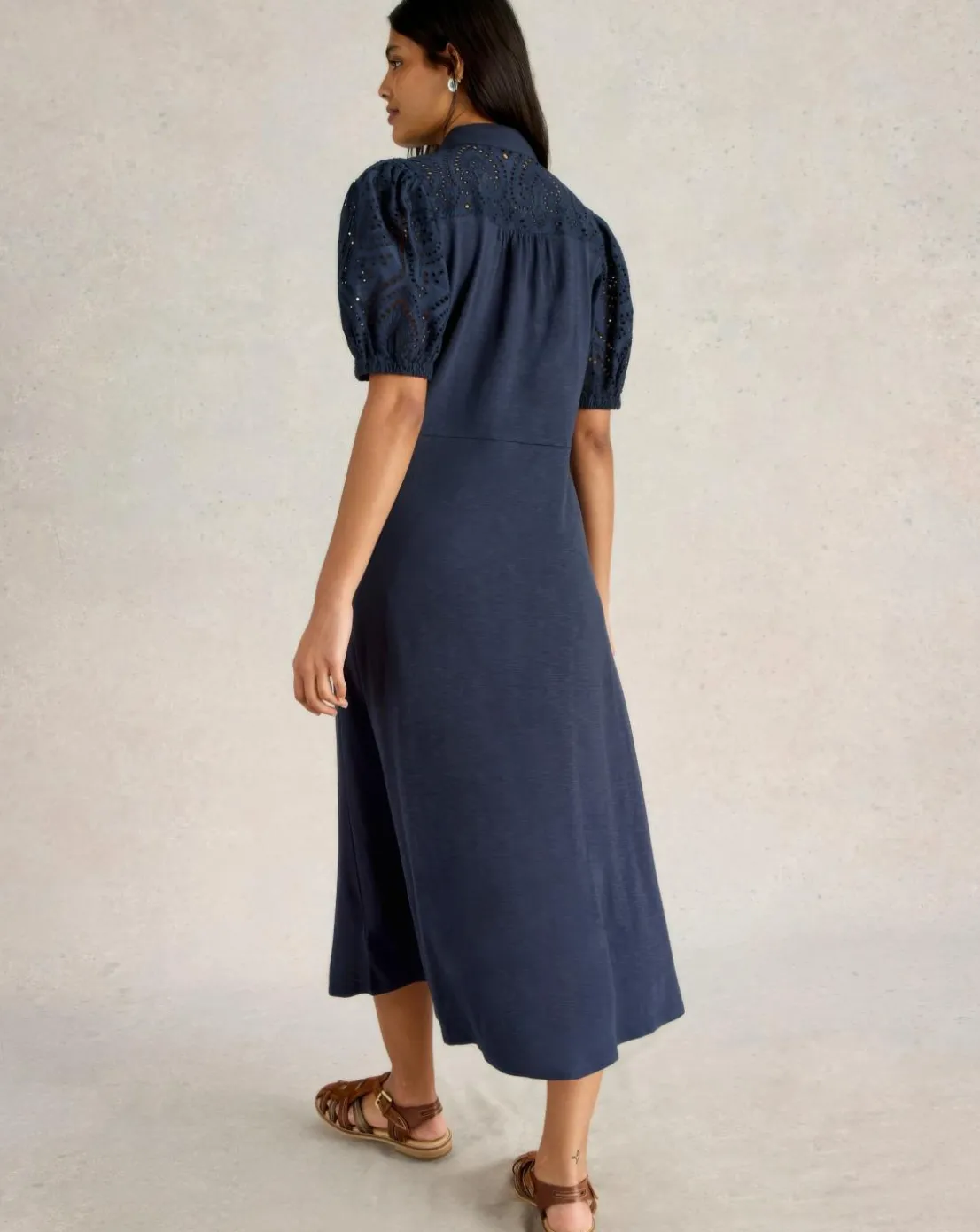 White Stuff Rua Broderie Shirt Dress