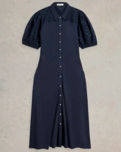 White Stuff Rua Broderie Shirt Dress