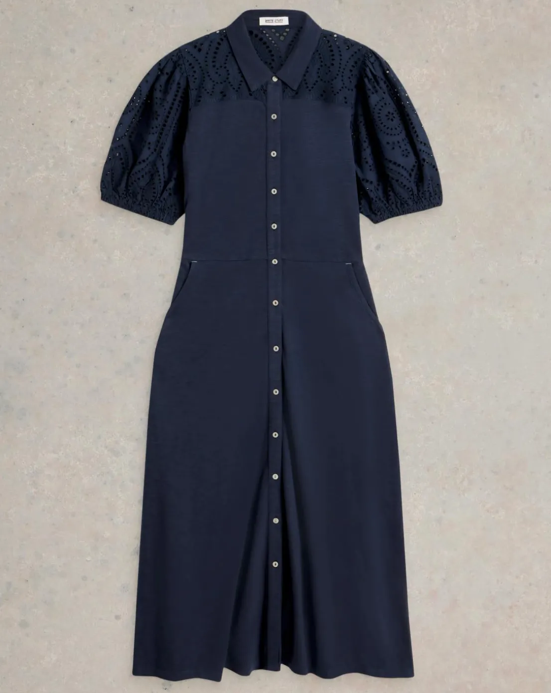 White Stuff Rua Broderie Shirt Dress