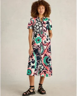 White Stuff Rua Jersey Shirt Dress