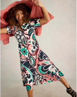 White Stuff Rua Jersey Shirt Dress