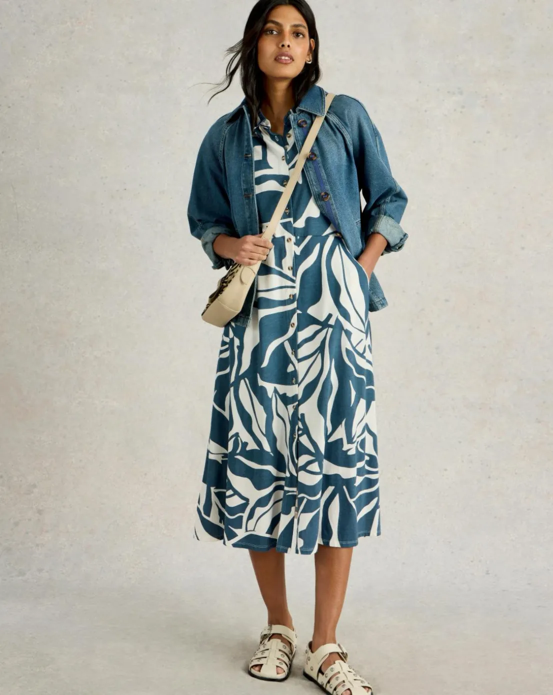 White Stuff Rua Jersey Shirt Dress