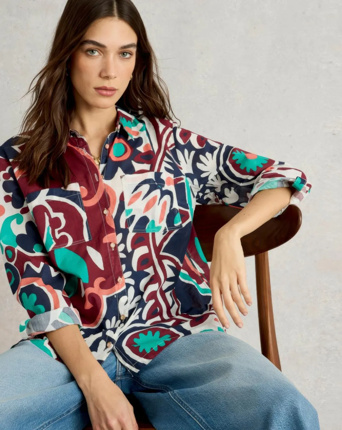 White Stuff Sophie Organic Cotton Shirt