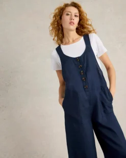White Stuff Viola Linen Dungaree