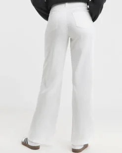 White Wide Leg Jeggings