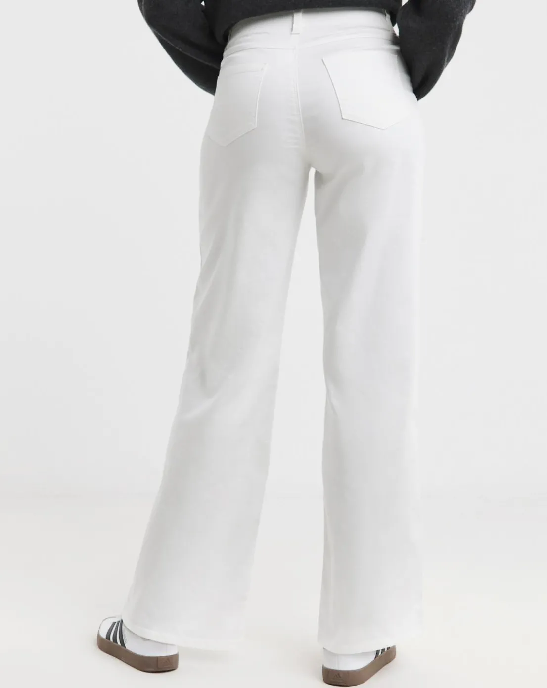 White Wide Leg Jeggings