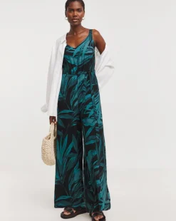 Wide Leg Strappy Jumpsuit