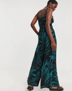 Wide Leg Strappy Jumpsuit