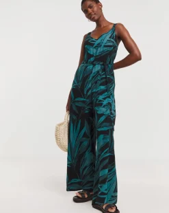 Wide Leg Strappy Jumpsuit