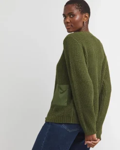 Woven Pocket Cardigan