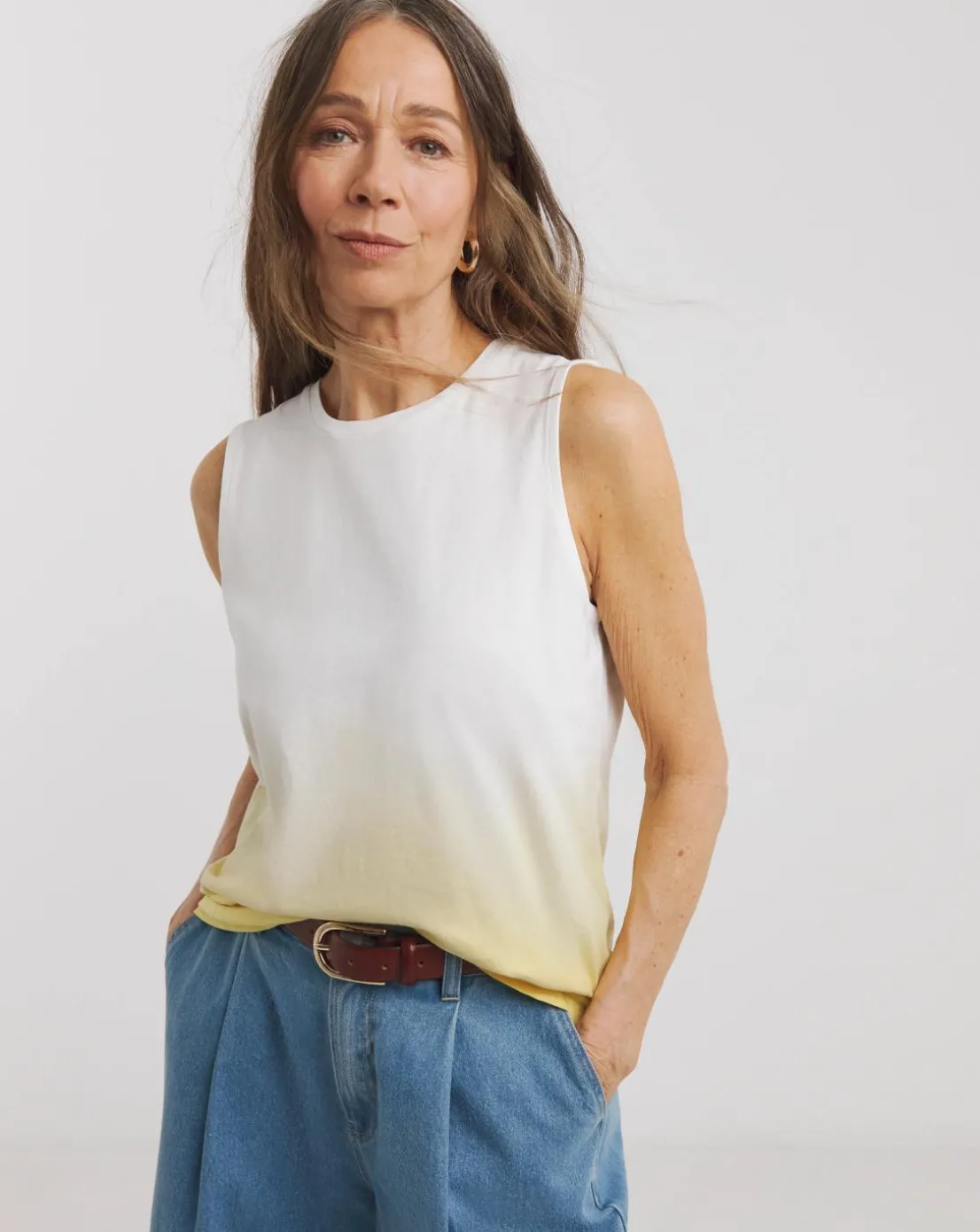 Yellow Ombre Tank Vest