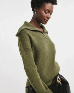 Zip Detail Stepped Hem Tunic