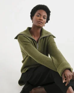 Zip Detail Stepped Hem Tunic