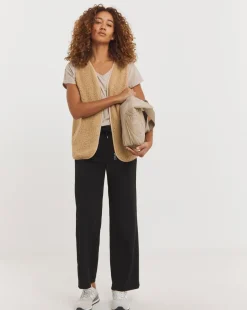 Zip Front Borg Gilet