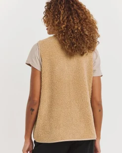 Zip Front Borg Gilet