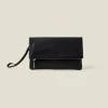 Accessorize Leather Foldover Clutch