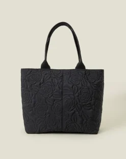 Accessorize Floral Quilted Tote Bag