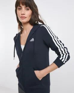 adidas 3 Stripes Full Zip Hoodie