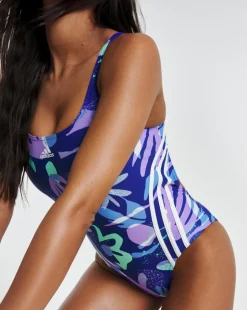 adidas Floral 3 Stripes Swimsuit