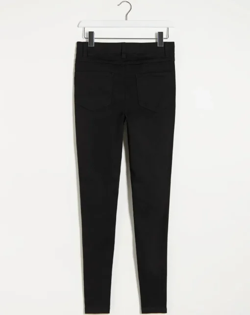 Amber Black Pull On Skinny Jeggings