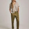 Anthology Khaki Cargo Lyocell Trousers