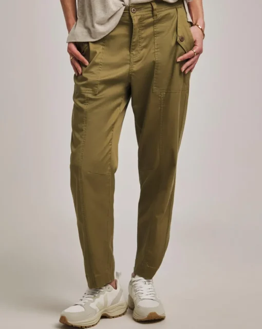 Anthology Khaki Cargo Lyocell Trousers