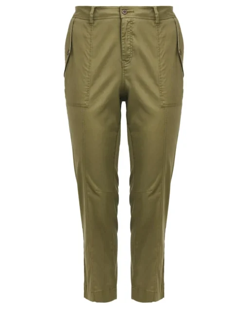 Anthology Khaki Cargo Lyocell Trousers