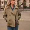 Anthology Khaki Short Trench Coat