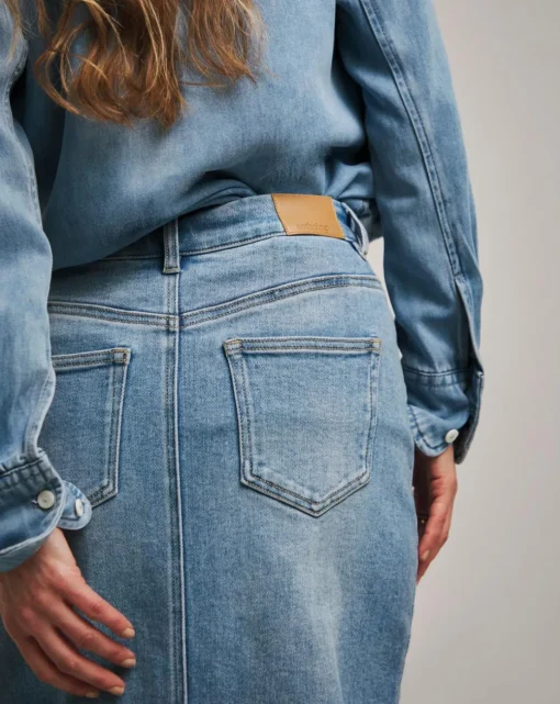 Anthology Light Blue Denim Maxi Skirt