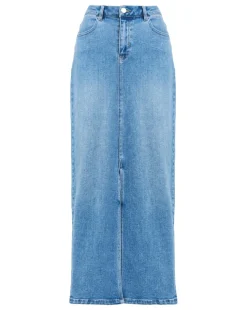 Anthology Light Blue Denim Maxi Skirt