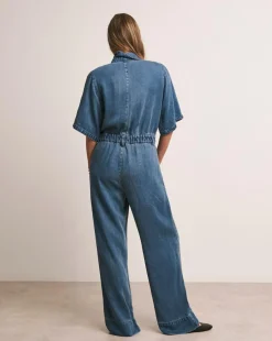 Anthology Mid Blue Lyocell Denim Jumpsuit