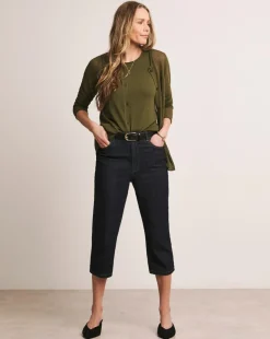 Anthology Olive Sheer Cardigan